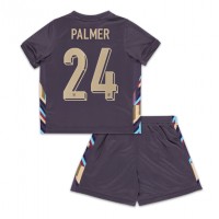 Camisa de time de futebol Inglaterra Cole Palmer #24 Replicas 2º Equipamento Infantil Europeu 2024 Manga Curta (+ Calças curtas)